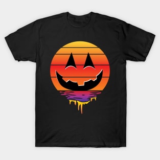 Pumpkin Face Sunset T-Shirt